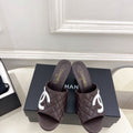 Chanel Women's Diamond-patterned Slippers 7.5cm C93339 - Euro 35=US 4 - View 1