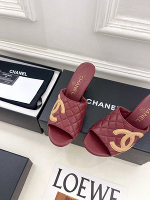 Chanel Women's Diamond-patterned Slippers 7.5cm C93340 - Euro 35=US 4 - View 6
