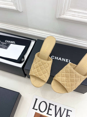 Chanel Women's Diamond-patterned Slippers 7.5cm C93343 - Euro 35=US 4 - View 6