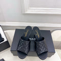 Chanel Women's Diamond-patterned Slippers 7.5cm C93344 - Euro 35=US 4 - View 1