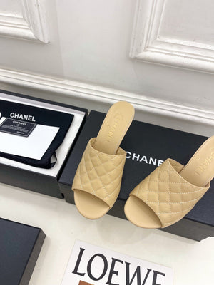 Chanel Women's Diamond-patterned Slippers 7.5cm C93346 - Euro 35=US 4 - View 6