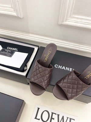 Chanel Women's Diamond-patterned Slippers 7.5cm C93347 - Euro 35=US 4 - View 6