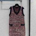 Chanel Women's Fashion Clothing Knitted Sleeveless Dress C58807 - S - View 1