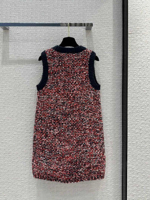 Chanel Women's Fashion Clothing Knitted Sleeveless Dress C58807 - S - View 9