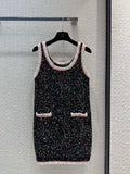 Chanel Women's Fashion Clothing Knitted Sleeveless Dress C58808