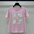 Chanel Women's Fashion Cotton T-shirt C81025 - white / S - View 1