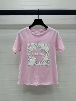 Chanel Women's Fashion Cotton T-shirt C81025 - white / S - View 1