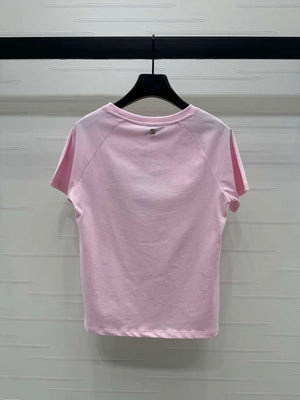 Chanel Women's Fashion Cotton T-shirt C81025 - white / S - View 8