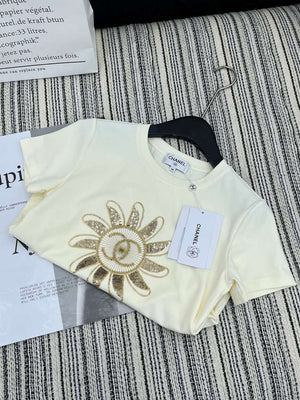 Chanel Women's Fashion Cotton T-shirt C81026 - white / S - View 13