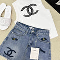 Chanel Women's Fashion Denim shorts C58806 - S - View 1