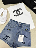 Chanel Women's Fashion Denim shorts C58806