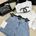 Chanel Women's Fashion Denim shorts C58807 - S - View 1