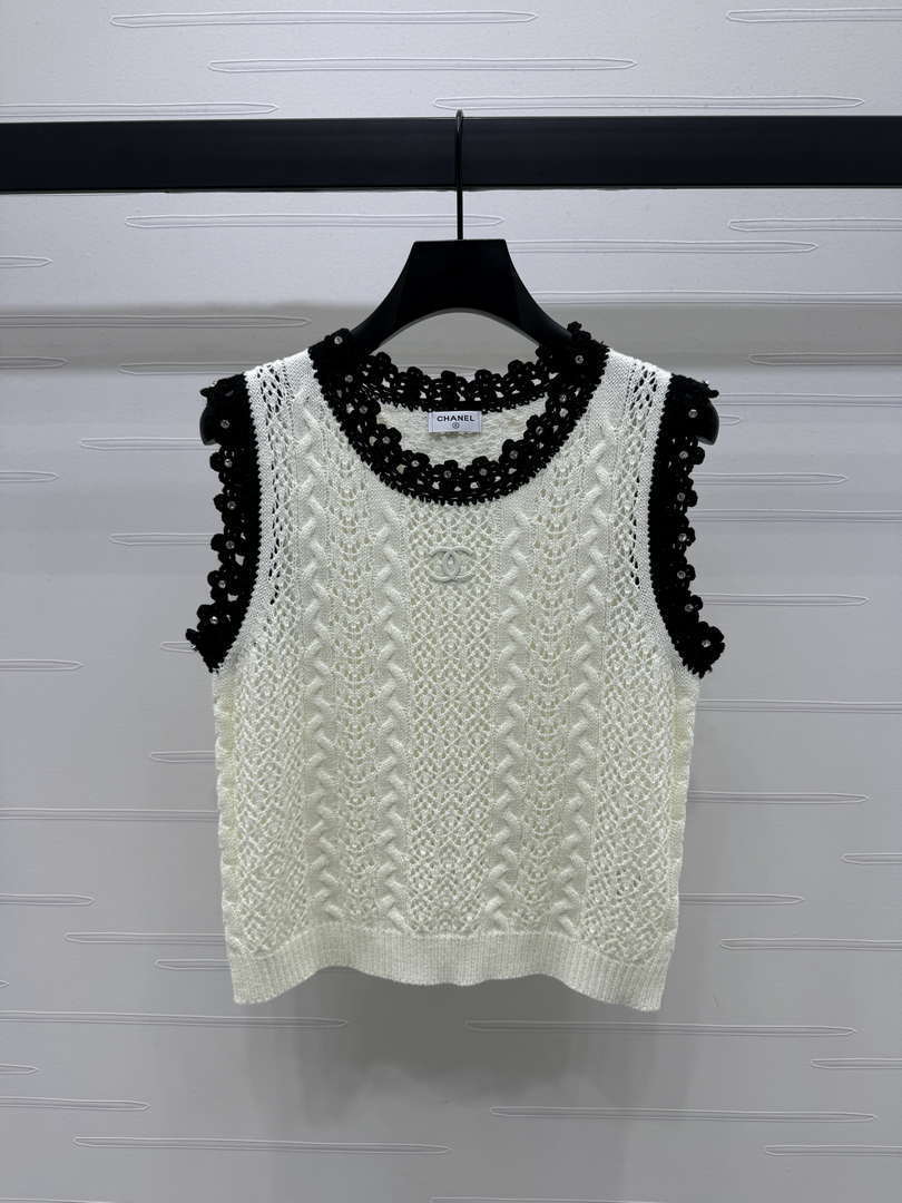 Chanel Women's Fashion Knitted T-shirt C81007