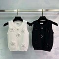 Chanel Women's Fashion Knitted T-shirt C81009 - S / White - View 1