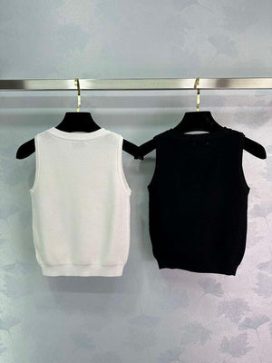 Chanel Women's Fashion Knitted T-shirt C81009 - S / White - View 8
