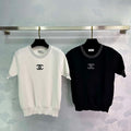 Chanel Women's Fashion Knitted T-shirt C81011 - S / White - View 1