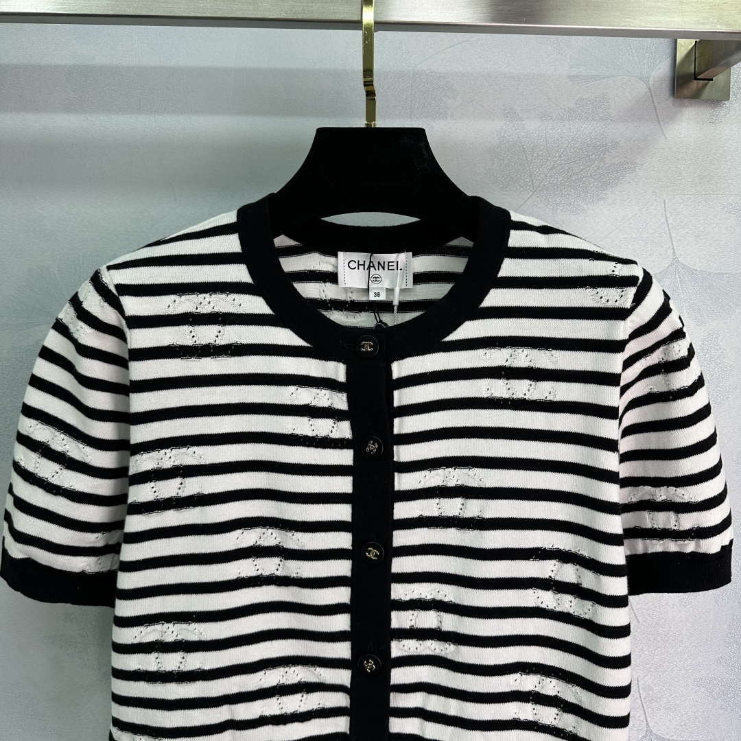 Chanel Women's Fashion Knitted T-shirt C81012