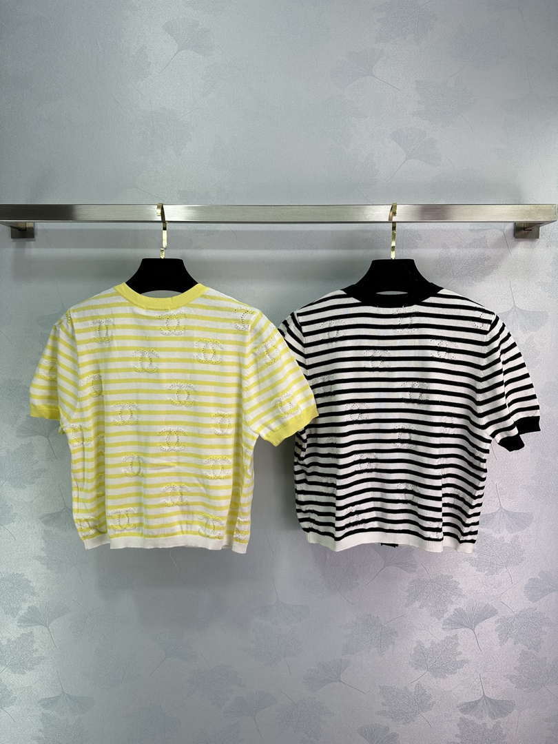 Chanel Women's Fashion Knitted T-shirt C81012