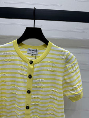 Chanel Women's Fashion Knitted T-shirt C81013 - S / Yellow - View 11