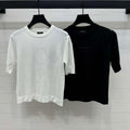 Chanel Women's Fashion Knitted T-shirt C81014 - S / White - View 1