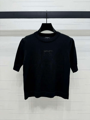 Chanel Women's Fashion Knitted T-shirt C81014 - S / White - View 10