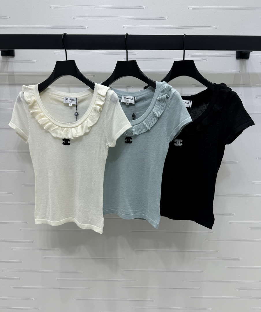 Chanel Women's Fashion Knitted T-shirt C81015