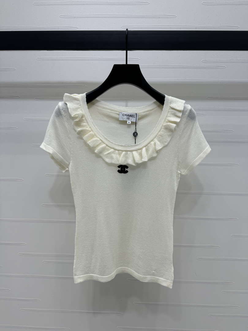 Chanel Women's Fashion Knitted T-shirt C81015