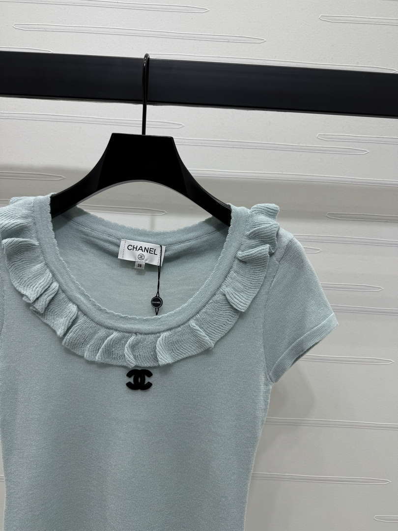 Chanel Women's Fashion Knitted T-shirt C81015