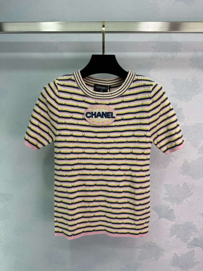 Chanel Women's Fashion Knitted T-shirt C81017