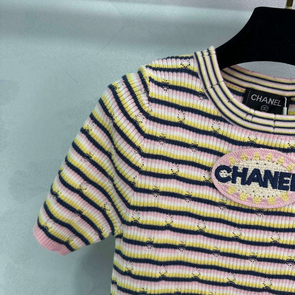 Chanel Women's Fashion Knitted T-shirt C81017