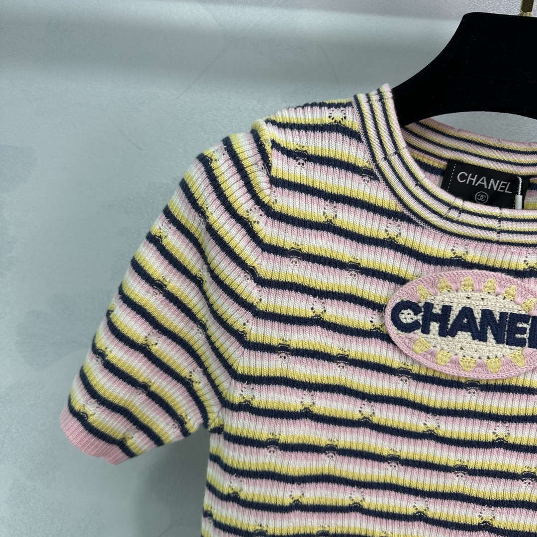 Chanel Women's Fashion Knitted T-shirt C81017