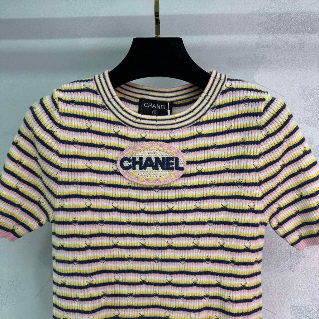 Chanel Women's Fashion Knitted T-shirt C81017
