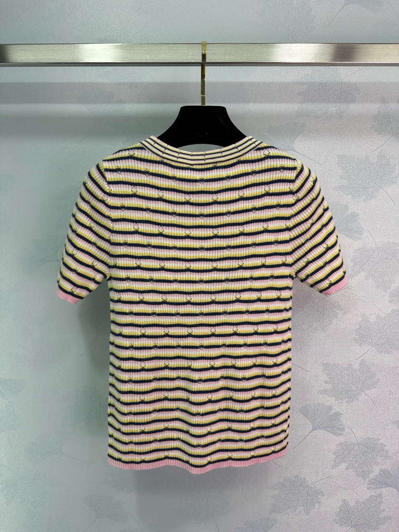 Chanel Women's Fashion Knitted T-shirt C81017
