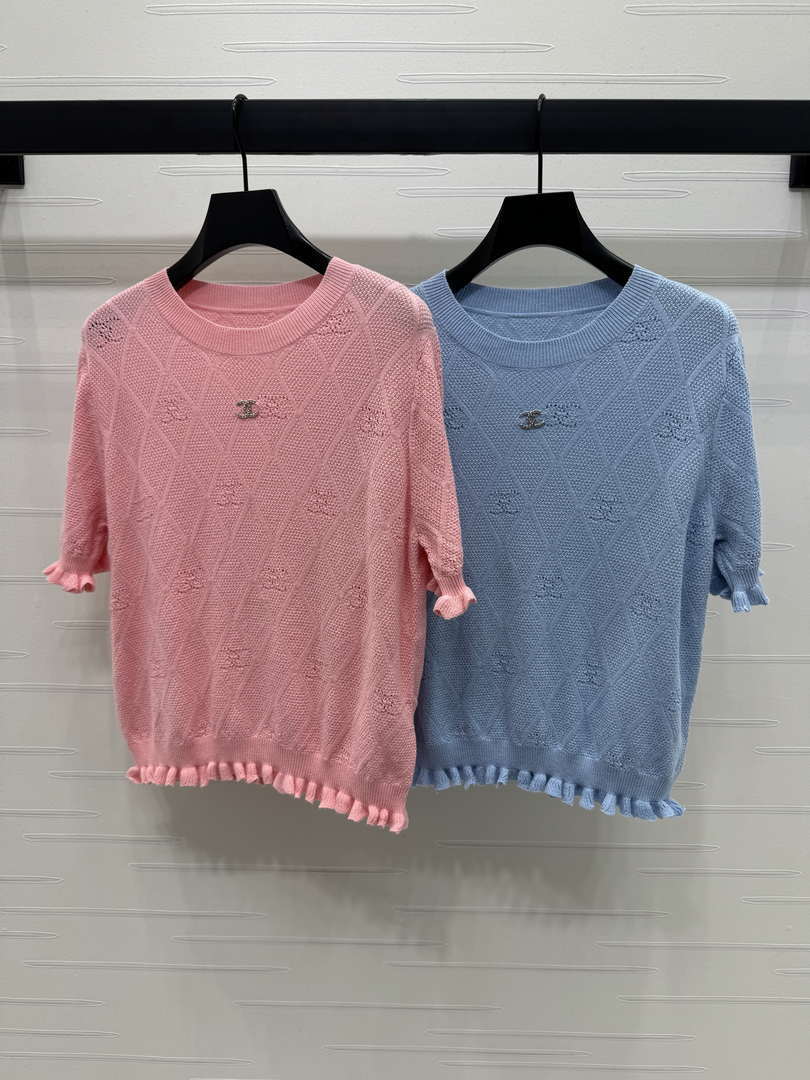 Chanel Women's Fashion Knitted T-shirt C81019