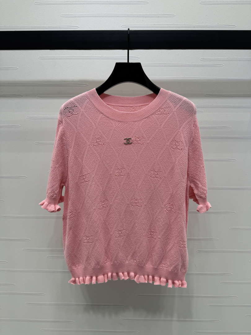 Chanel Women's Fashion Knitted T-shirt C81019