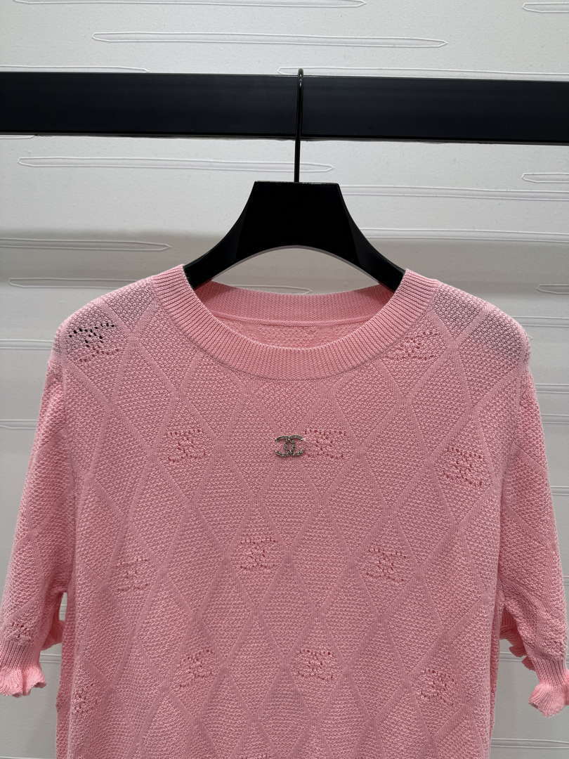 Chanel Women's Fashion Knitted T-shirt C81019