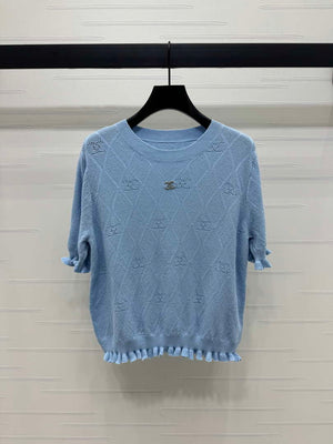 Chanel Women's Fashion Knitted T-shirt C81019 - S / shopify--color-pattern-og31ykwd - View 10