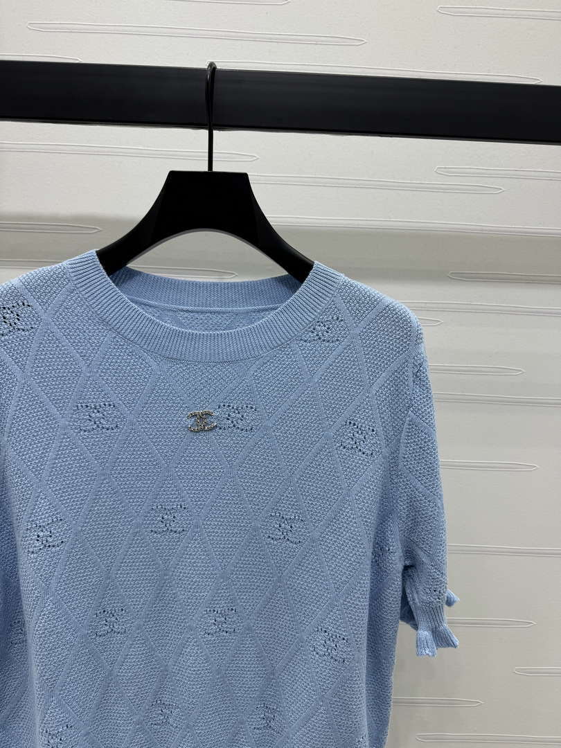 Chanel Women's Fashion Knitted T-shirt C81019