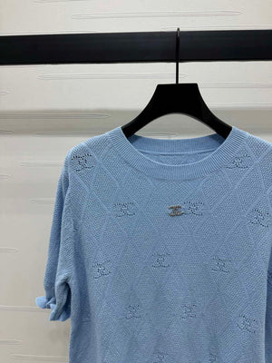 Chanel Women's Fashion Knitted T-shirt C81019 - S / shopify--color-pattern-og31ykwd - View 12