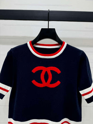 Chanel Women's Fashion Knitted T-shirt C81020 - gray / S - View 13
