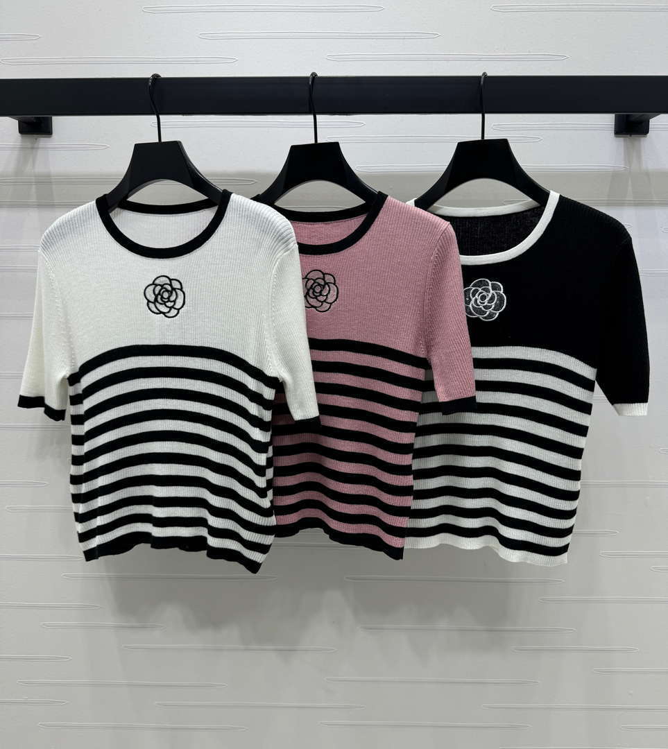 Chanel Women's Fashion Knitted T-shirt C81021