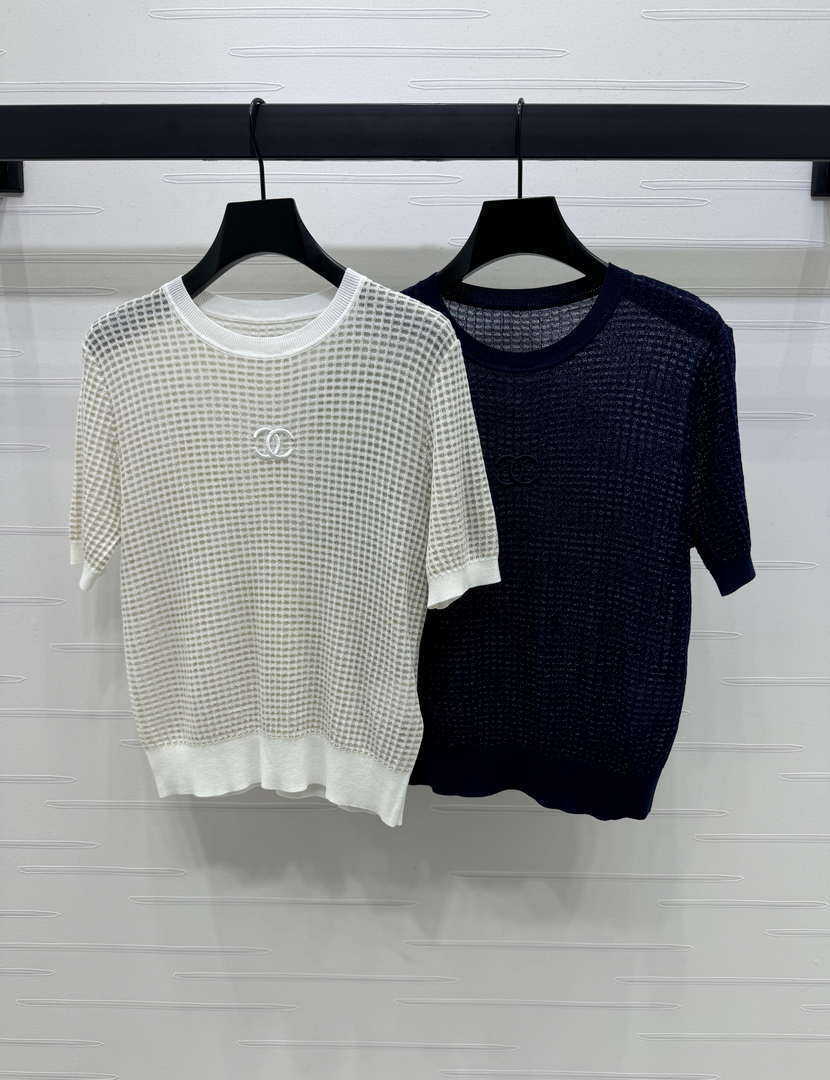 Chanel Women's Fashion Knitted T-shirt C81022