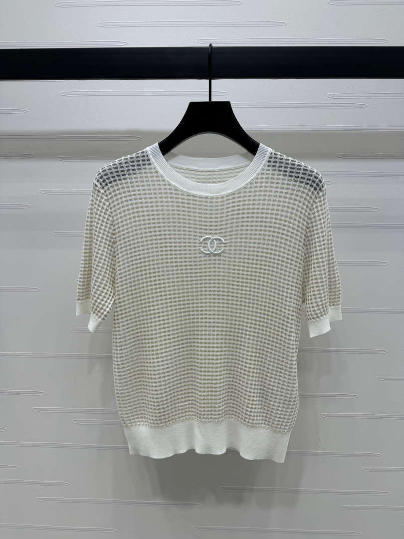 Chanel Women's Fashion Knitted T-shirt C81022