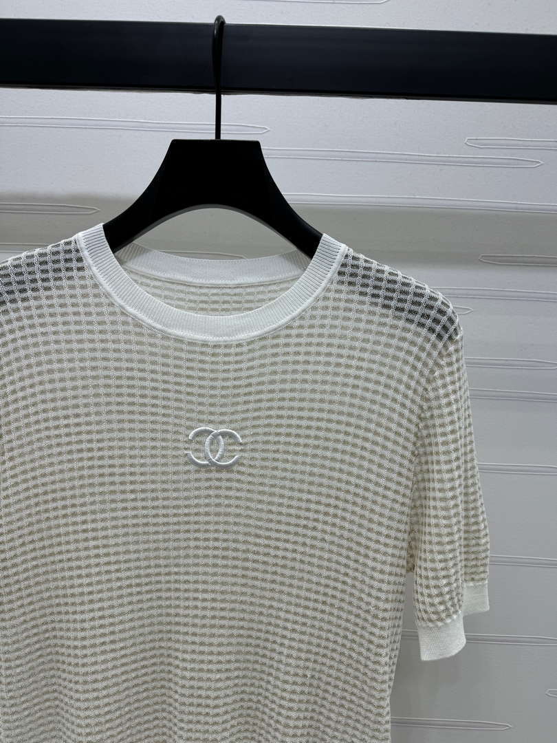 Chanel Women's Fashion Knitted T-shirt C81022