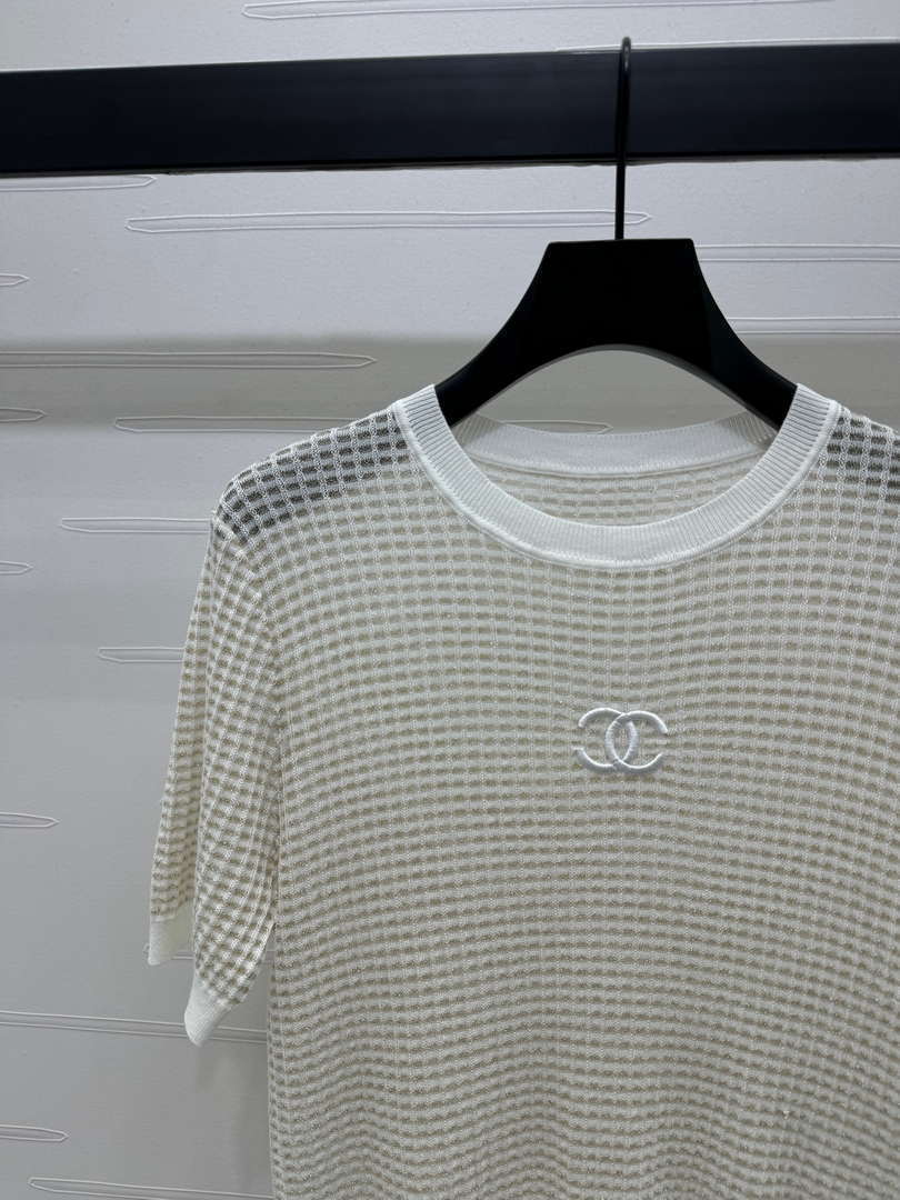 Chanel Women's Fashion Knitted T-shirt C81022
