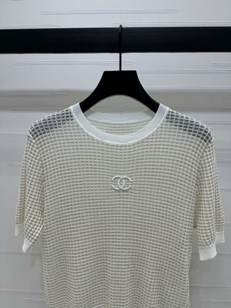 Chanel Women's Fashion Knitted T-shirt C81022