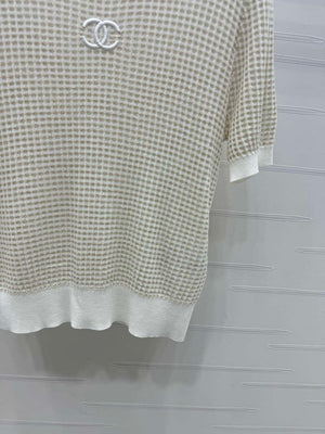Chanel Women's Fashion Knitted T-shirt C81022 - black / S - View 7