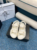 Chanel Women's fashion Knitwear Sandals G35930 White
