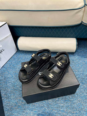 Chanel Women's fashion Knitwear Sandals G35931 Black - 34 - View 2