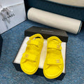 Chanel Women's fashion Knitwear Sandals G35932 Yellow - 34 - View 1